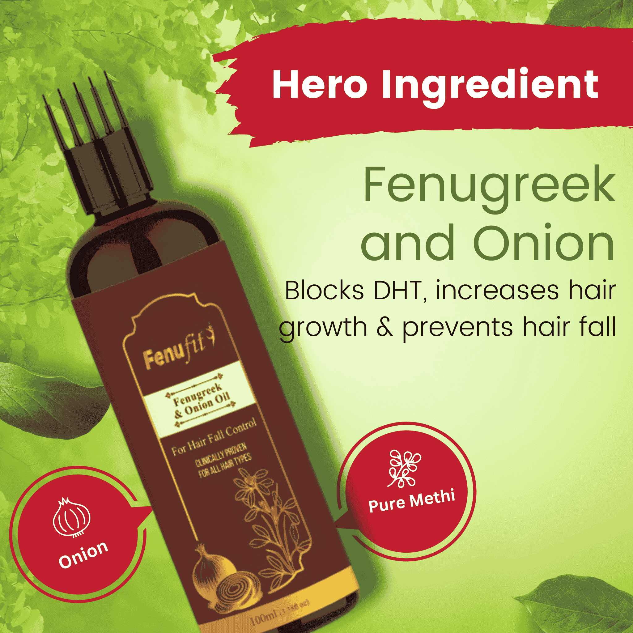 Fenufit Fenugreek & Onion Hair Oil